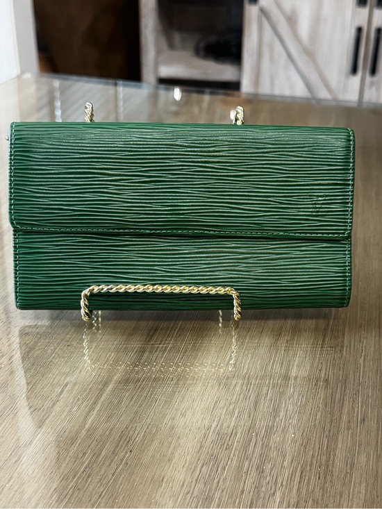 Louis Vuitton Handbags - LV Louis Vuitton Green Epi Long Wallet